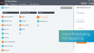Voice Prototyping
mit Sayspring
 