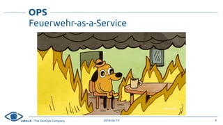 vshn.ch - The DevOps Company 2018-06-19
OPS
Feuerwehr-as-a-Service
4
 