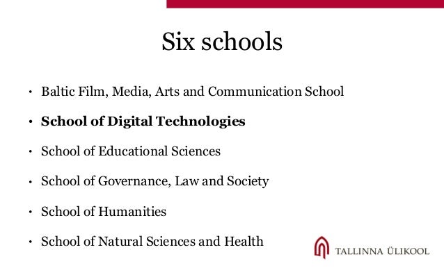 Tallinn University School Of Digital Technologies