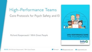 NC PMI - High-Performance Teams: Core Protocols for Psychological Safety and EI