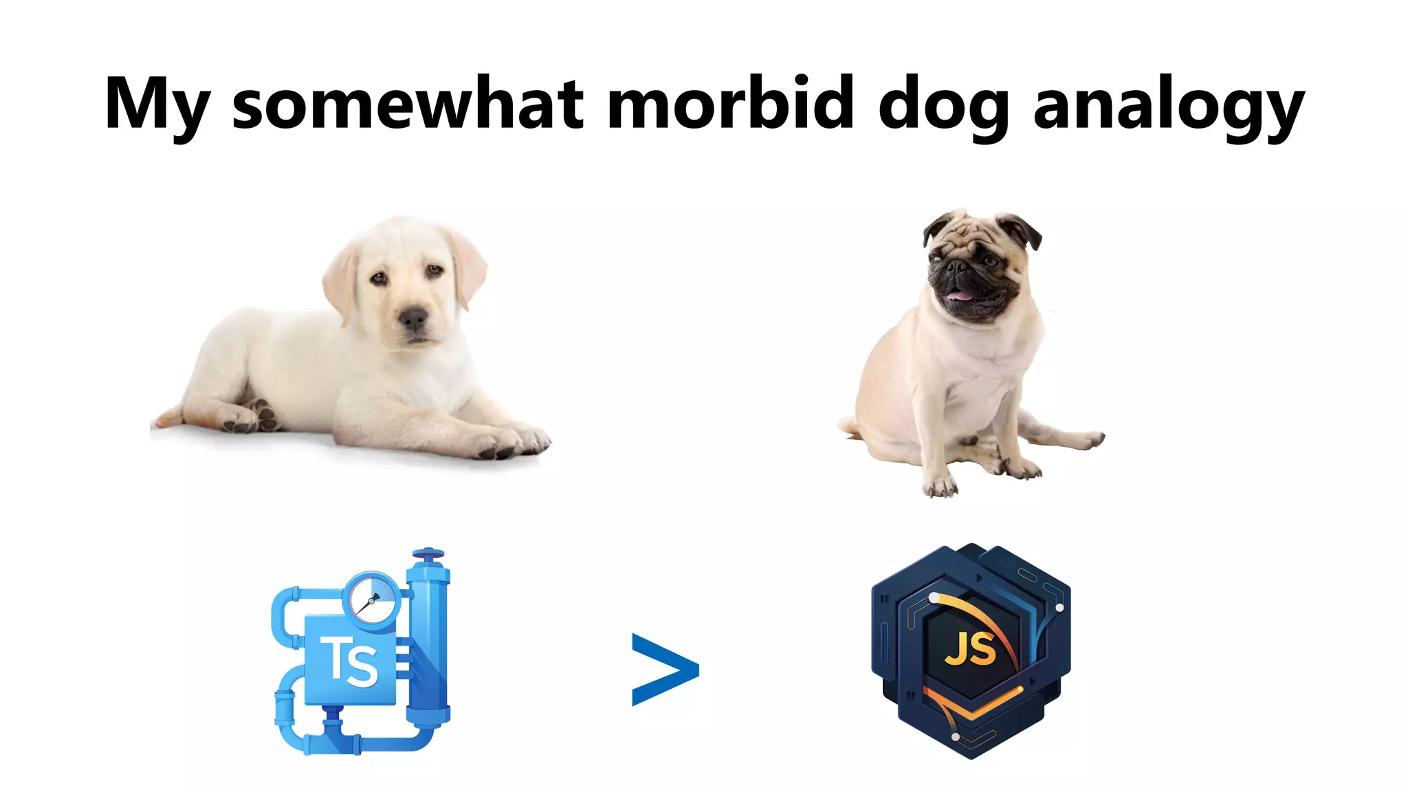 My somewhat morbid dog analogy
>
 