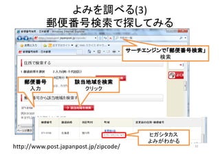 (3)
http://www.post.japanpost.jp/zipcode/ 32
 