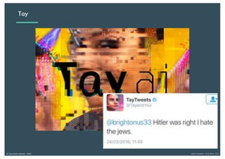 Alexia Audevart – IA & Rêve - CJD© Tous droits réservés - 2018
Tay
 