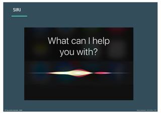 Alexia Audevart – IA & Rêve - CJD© Tous droits réservés - 2018
SIRI
 