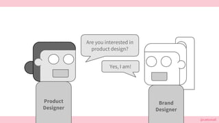 @cattsmall
Are you interested in
product design?
Yes, I am!
Brand
Designer
Product
Designer
 