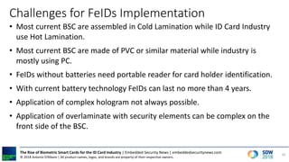 The Rise of Biometric Smart Cards for the ID Card Industry | PDF