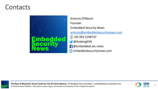 The Rise of Biometric Smart Cards for the ID Card Industry | PDF