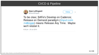 61/108
CI/CD & Pipeline
Credit: https://twitter.com/deanleffingwell/status/612425925515317248
 