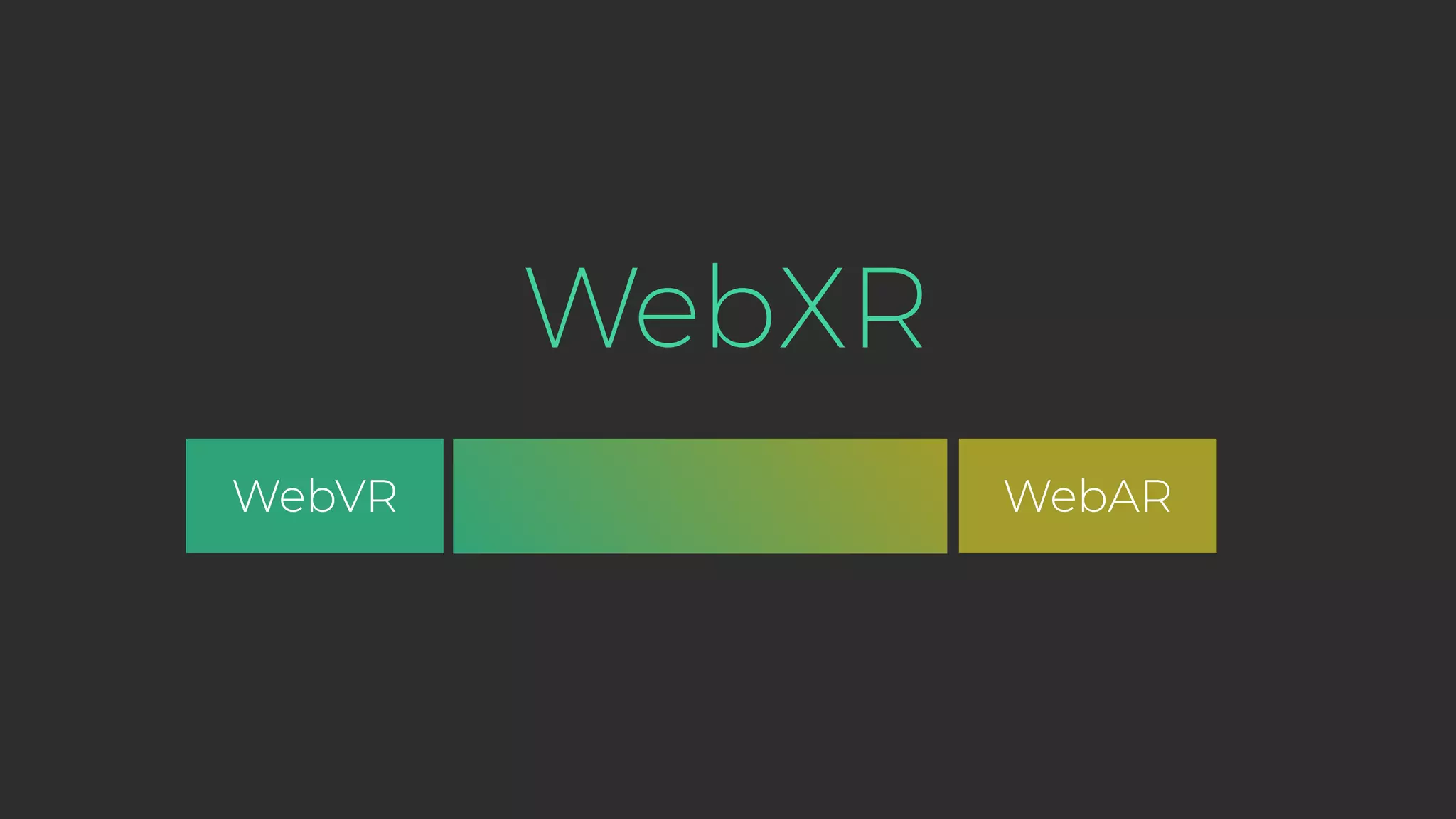 WebXR WebVR WebAR 