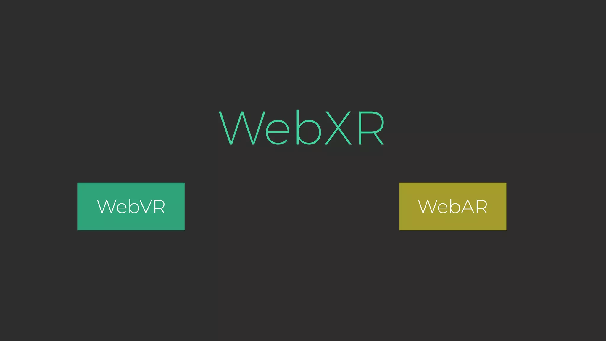 WebXR WebVR WebAR 