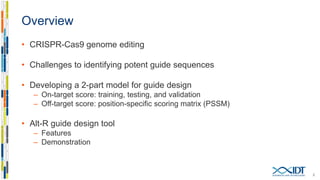 Overcoming the challenges of designing efficient and specific CRISPR ...