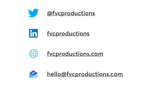 @fvcproductions
fvcproductions
fvcproductions.com
hello@fvcproductions.com
 