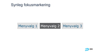 Synleg fokusmarkering
 
