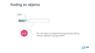 Koding av skjema
Tilsyn for universell utforming av IKT
 