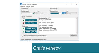 Gratis verktøy
 