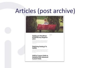 Articles (post archive)
 
