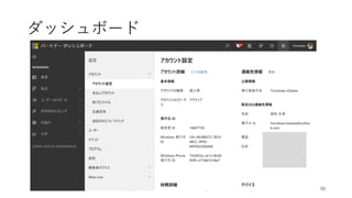 ダッシュボード
Copyright (c) 2018 Tomokazu Kizawa All rights reserved. 50
 