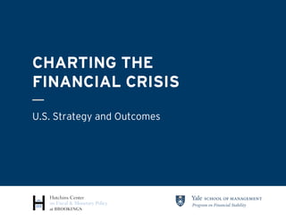 at BROOKINGS
CHARTING THE
FINANCIAL CRISIS
U.S. Strategy and Outcomes
 