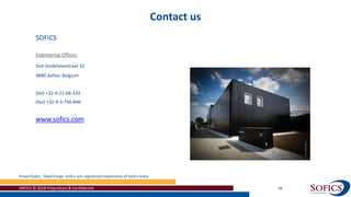 PowerQubic, TakeCharge, Sofics are registered trademarks of Sofics bvba
Contact us
SOFICS © 2018 Proprietary & Confidential 36
SOFICS
Engineering Offices:
Sint-Godelievestraat 32
9880 Aalter, Belgium
(tel) +32-9-21-68-333
(fax) +32-9-3-746-846
www.sofics.com
 