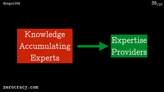 Experts vs Expertise