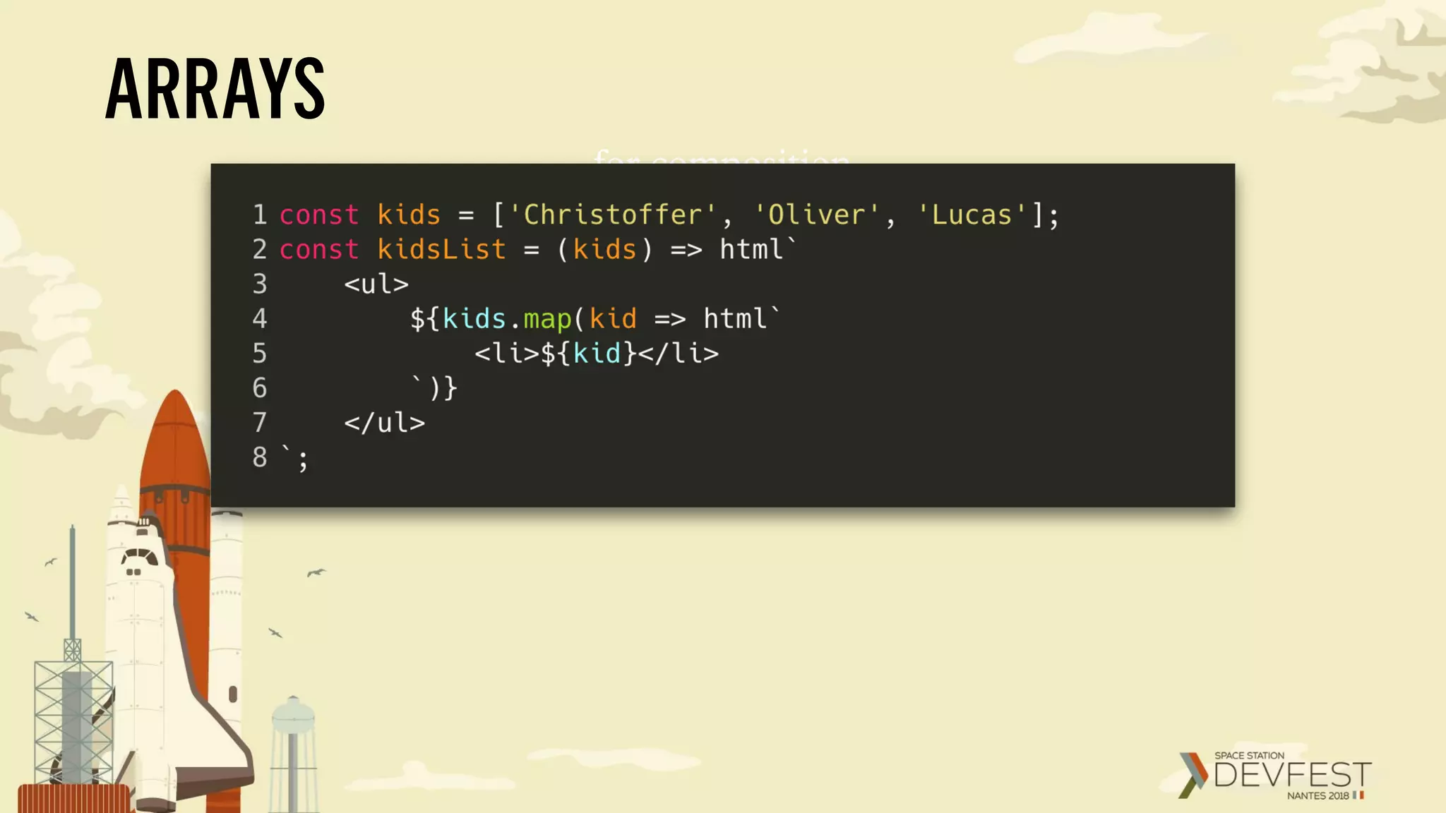ARRAYS
for composition
 