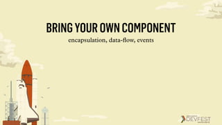 BRINGYOUROWNCOMPONENT
encapsulation, data-ﬂow, events
 