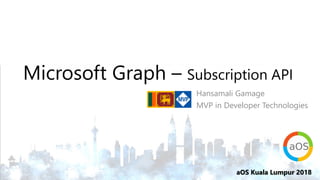 2018-10-23 7 C - Using Graph API to read outlook mail for accounting - Hansamali Gamage