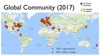 Global Community (2017)
● 100+ organizations
● 345+ million images
 