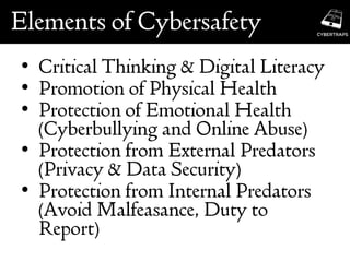 2018-11-06 Cultivating a Culture of Cybersafety -- Elementary Edition