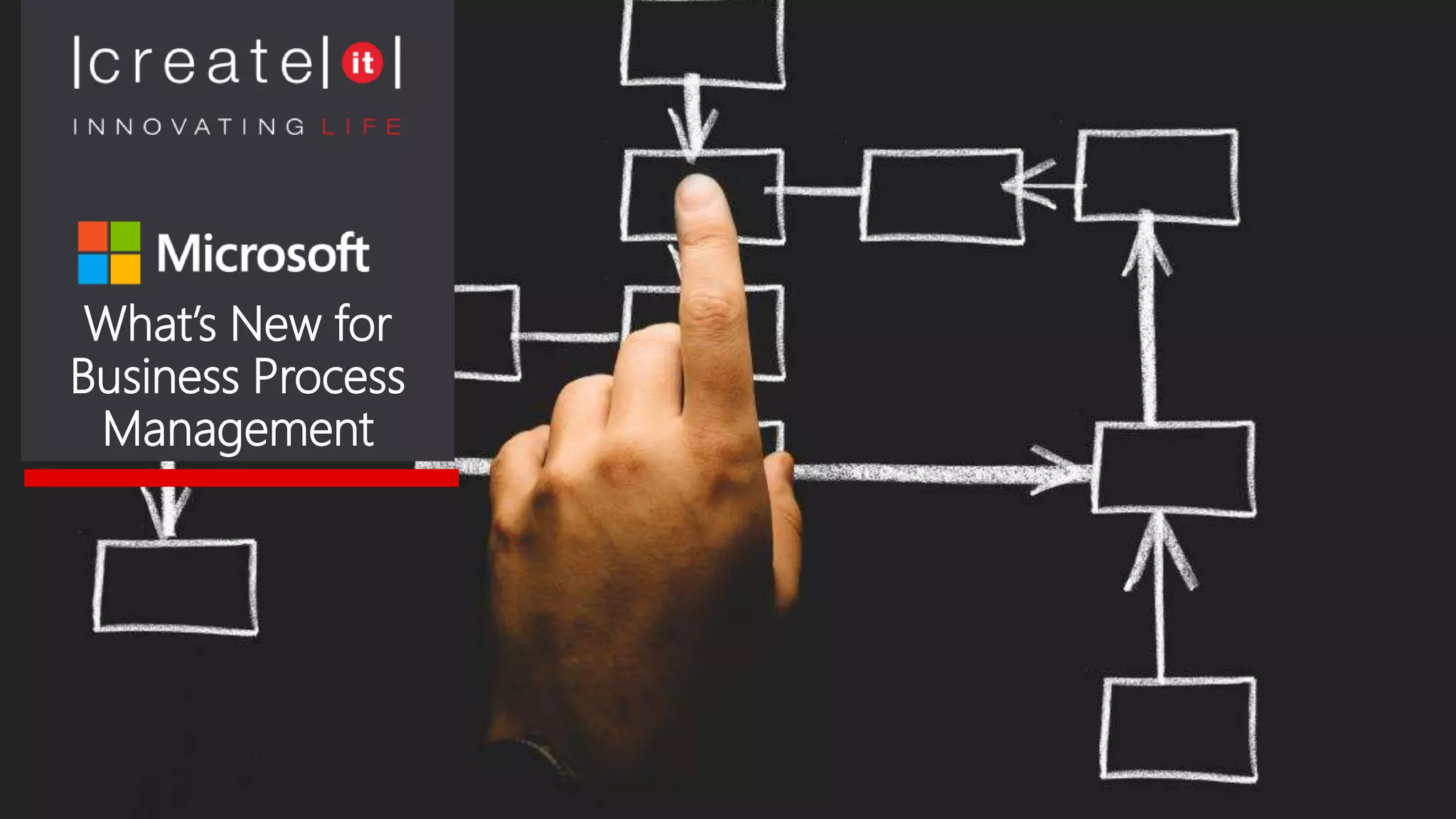 What’s New for
Business Process
Management
 