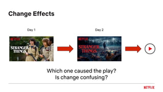 Change Effects
Which one caused the play?
Is change confusing?
Day 1 Day 2
▶
 