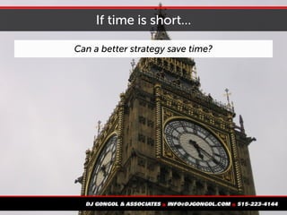 If time is short...
Can a better strategy save time?
 