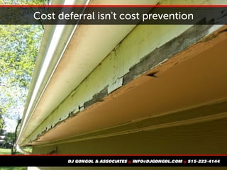 Cost deferral isn't cost prevention
 
