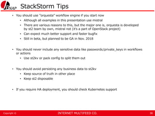Practical Operation Automation with StackStorm | PPTX
