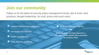 More Things You Can Do with the AlgoSec Security Policy Management ...