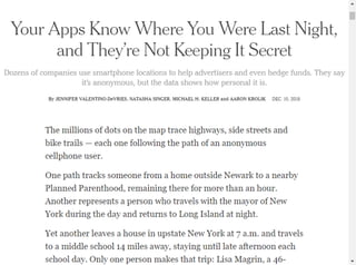 Your Apps Know Where You Were Last Night, and They’re Not Keeping It Secret