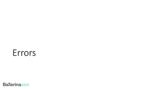 Errors
 