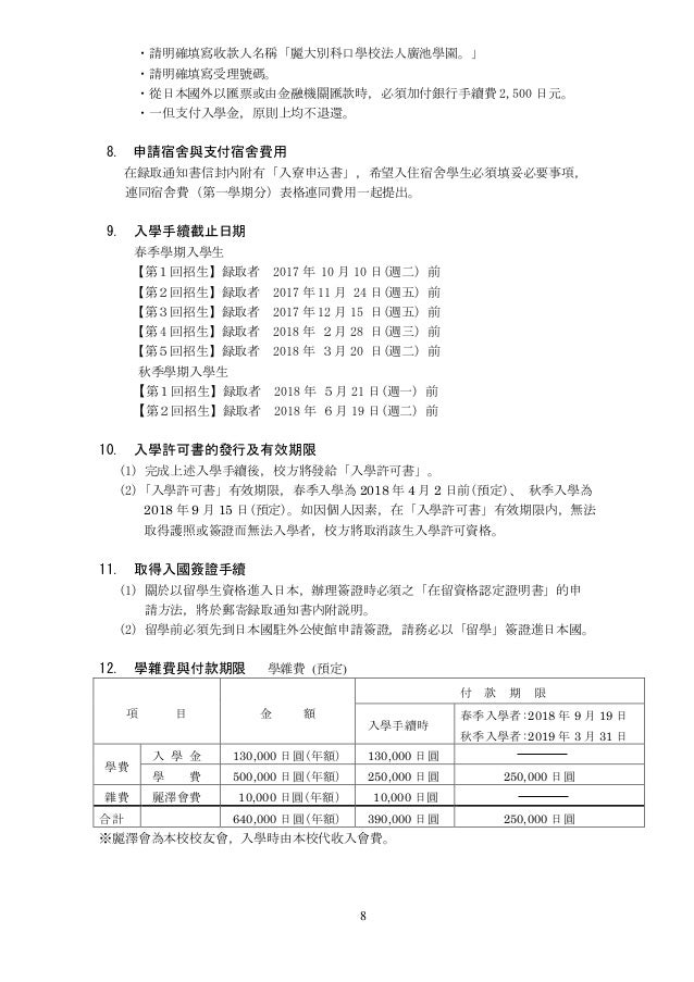 18別科招生簡介
