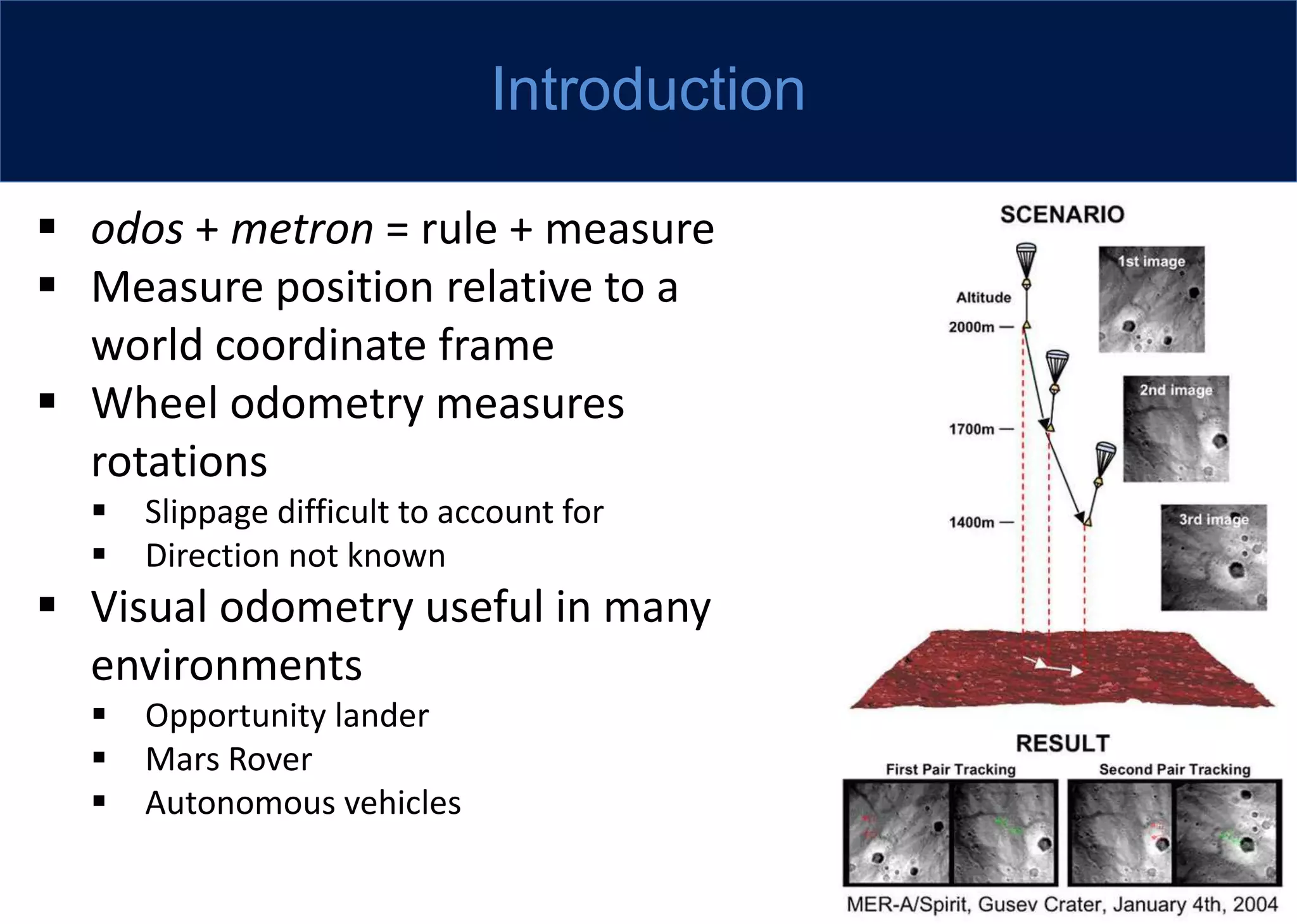 2018.02 intro to visual odometry | PPTX