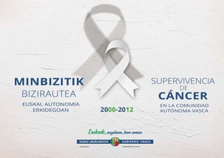 Minbizitik bizirautea Euskal Autonomia Erkidegoan. 2000-2012
Supervivencia de cáncer en la Comunidad Autónoma Vasca. 2000-2012
 