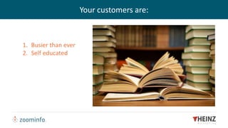 Your customers are:
1. Busier than ever
2. Self educated
 