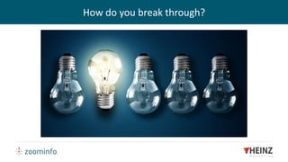 How do you break through?
 