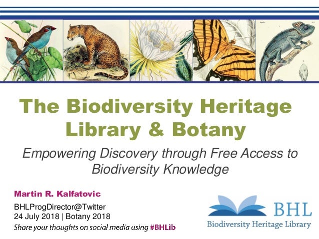 The Biodiversity Heritage Library & Botany Empowering Discovery thro…