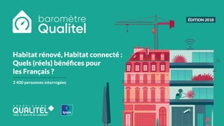 Habitat rénové, Habitat connecté :
Quels (réels) bénéfices pour
les Français ?
3 400 personnes interrogées
ÉDITION 2018
 