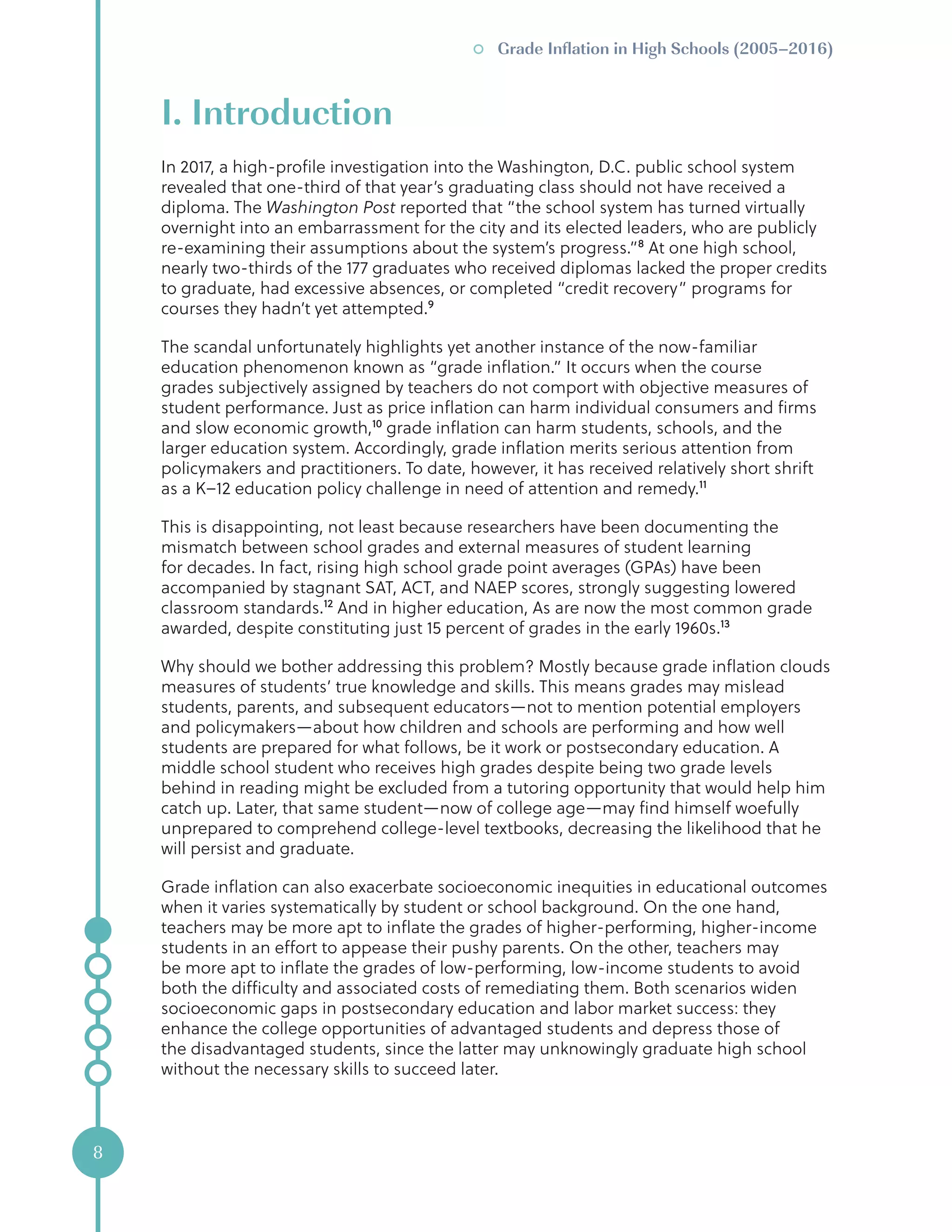 Grade Inflation in High Schools (20052016) PDF