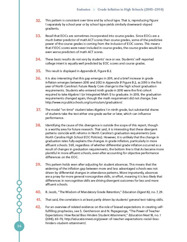 The Power Of Teacher Expectations How Racial Bias Hinders Student >> Grade Inflation In High Schools 2005 2016 The Power Of Teacher Expectations How Racial Bias Hinders Student >> Grade Inflation In High Schools 2005 2016