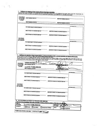 Marigold Projects Annual Return (7/21/2018)