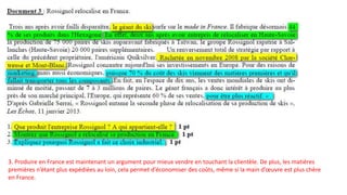 3. Produire en France est maintenant un argument pour mieux vendre en touchant la clientèle. De plus, les matières
premières n’étant plus expédiées au loin, cela permet d’économiser des coûts, même si la main d’œuvre est plus chère
en France.
 
