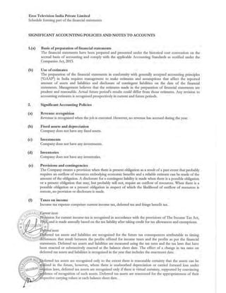 2018.03.31 Eros Television Directors Report