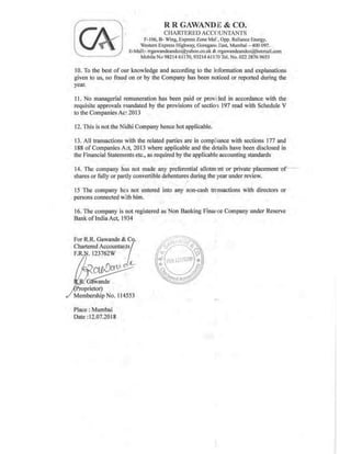 2018.03.31 Eros Television Directors Report